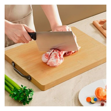 PLACA DE PREPARACION MOSTAZA 35X27X2CM CON MANGO COCINA Y+POST IT - 3