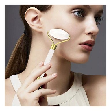 PACK4 EXTRACTOR FACIAL SET DE 2 DE JADE BLANCO PARA CUIDADO Y RELAJACION DEL ROSTRO - 5