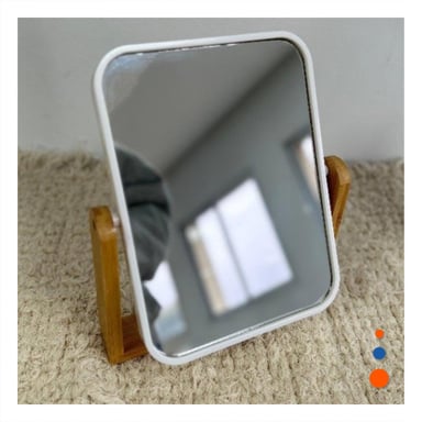 PACK4 REFLEJO RECTANGULAR DOBLE TRANSPARENTE 16,5CM BASE MADERA Y+PAPEL REGALO - 2