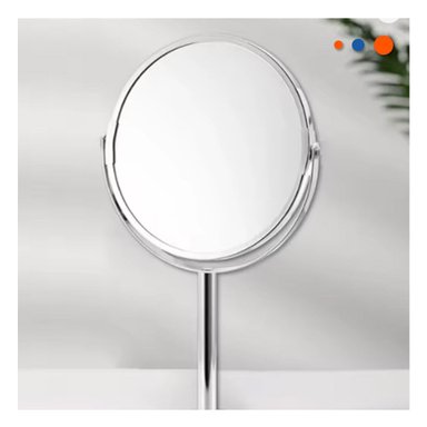 LUNA DECORATIVA OVALADA DOBLE DE MESA 16CM PLATEADO Y+PAPEL REGALO - 3