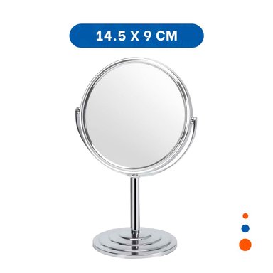 PACK4 CRISTAL DECORATIVO CIRCULAR DOBLE DE MESA 14,5CM PLATEADO Y+REGALO STICKER - 4