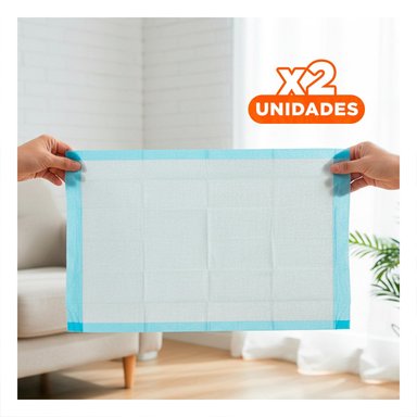 PACK2 PROTECTOR DE SUELO TALLA S CELESTE DE GRAN CLASE PARA SUS PISOS Y+REGALO STICKER - 1