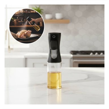 PACK6 PULVERIZADOR DE VIDRIO NEGRO 220ML PARA CREAR RECETAS CON SU FAMILIA Y+PAPEL REGALO - 2