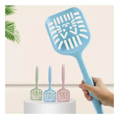 PACK6 CUCHARA PRACTICA 40X13CM GATO CELESTE PASTEL Y+REGALO STICKER - 3