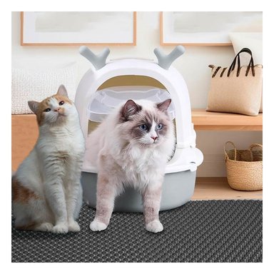 PACK2 SANITARIO ABIERTO PARA GATO RENO 2 EN 1 CON PALA CASA - 3