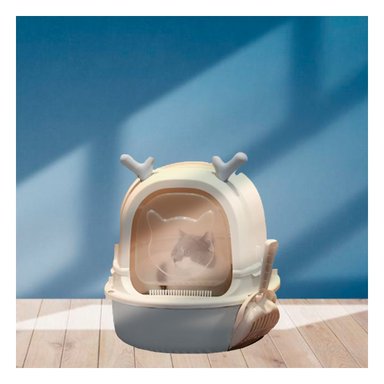 PACK2 SANITARIO ABIERTO PARA GATO RENO 2 EN 1 CON PALA CASA - 5