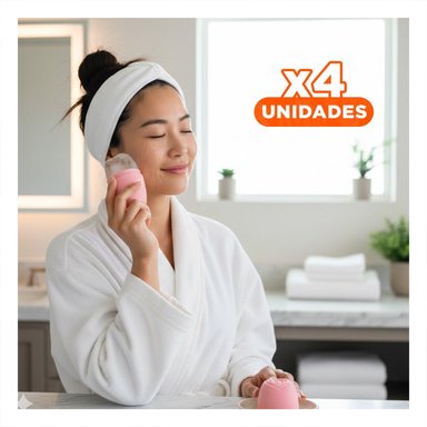 PACK4 EXPOSITOR PARA RODILLO FACIAL CORAL ELEGANTE Y MODERNO PARA MASAJES - 1