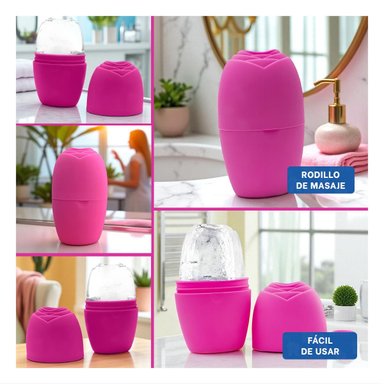 PACK2 CAJON PARA RODILLO FACIAL FUCSIA FUNCIONAL Y ELEGANTE PARA CUIDADO FACIAL Y+PAPEL REGALO - 3