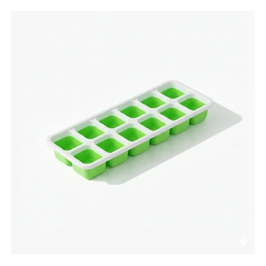PACK2 CONJUNTO APILABLE DE MOLDES PARA HIELO Y JUGOS VERDE - 2