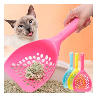 PACK4 ACCESORIO PARA LIMPIEZA DE ARENA DE GATO 32X16CM CON HUEQUITOS - 3