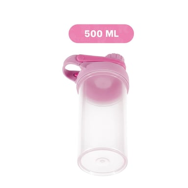 PACK6 ENVASE TOMATODO SHAKER 500ML ROSADO PARA LICUADOS Y BEBIDAS FITNESS - 4