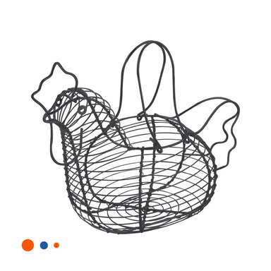 PACK6 ENVASE PARA HUEVOS CON ASA NEGRO CON DETALLE GALLINA COCINA CASA Y+REGALO STICKER - 2