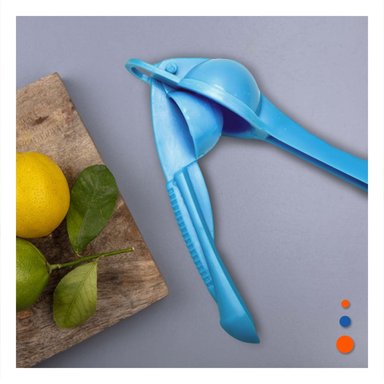 DISPOSITIVO DE LIMON PLASTICO CELESTE PARA JUGOS CASEROS Y REFRESCOS Y+POST IT - 2
