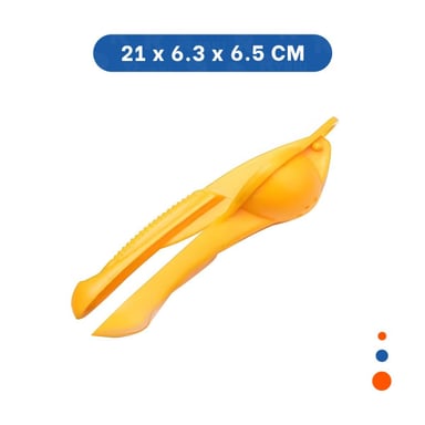 EXTRACTOR DE JUGOS PLASTICO AMARILLO PRACTICO Y LIGERO PARA CASA Y+PAPEL REGALO - 4