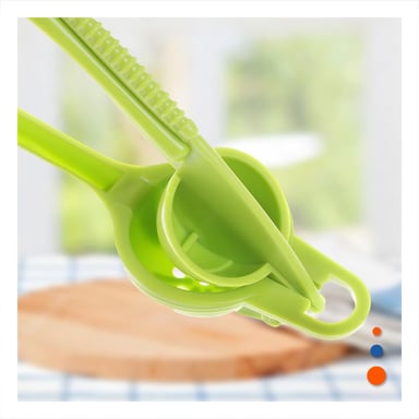EXPRIMIDOR MANUAL PLASTICO VERDE LIMON DURABLE Y PRACTICO Y+REGALO STICKER - 5