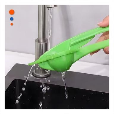 PACK6 PRENSADOR VERDE PLASTICO PORTATIL FACIL DE USAR - 2