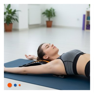 DISPOSITIVO LUMBAR NARANJA PORTATIL PARA USO EN CASA Y OFICINA FACIL Y+REGALO STICKER - 2