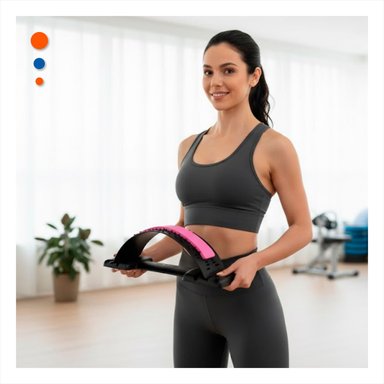 PACK6 COJIN LUMBAR FUCSIA SUAVE PARA MASAJES Y BIENESTAR GENERAL Y+PAPEL REGALO - 1