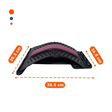 PACK12 SOPORTE LUMBAR GUINDA EFICAZ PARA ALIVIAR DOLOR Y TENSION MUSCULAR - 4