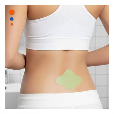 SET 10 PARCHES CORPORALES LUMBAR VERDE COMODOS Y+POST IT - 3