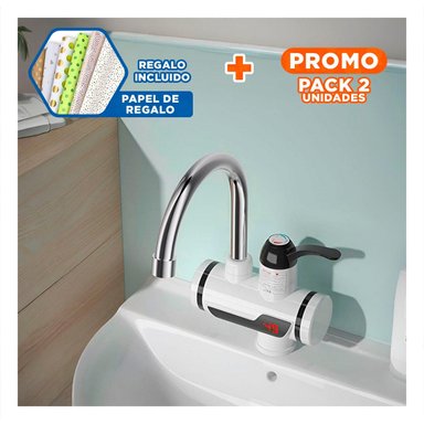 PACK2 UNIDAD CALENTADORA DE AGUA BLANCO CON FLUJO CONSTANTE PARA USO DIARIO Y+PAPEL REGALO - 1