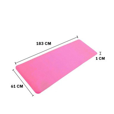 PACK4 TAPETE GRUESO 10MM DE GOMA EVA 61X183CM ROSADO Y+REGALO STICKER - 4