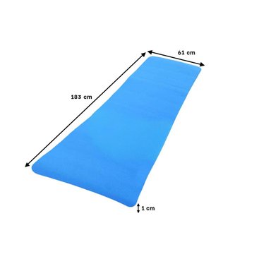 PACK6 MAT LIGERO 10MM DE GOMA EVA 61X183CM CELESTE Y+REGALO STICKER - 4