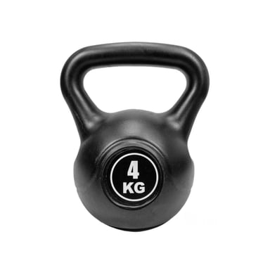 KETTLEBELL COMPACTA PARA EJERCICIOS FUNCIONALES NEGRO 4 KG Y+PAPEL REGALO - 1