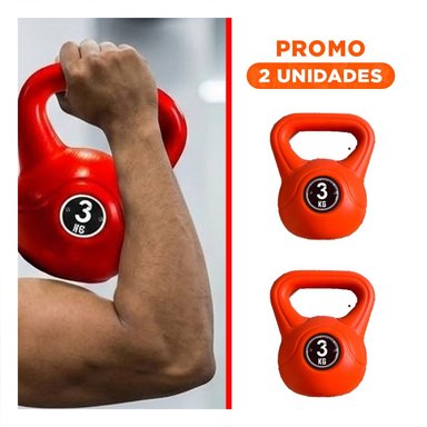 PACK2 ACCESORIO RUSO PARA ENTRENAMIENTO DE FUERZA 3 KG ROJO - 1