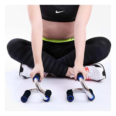 ESTRUCTURA PUSH UP MULTIFUNCIONAL PARA FUERZA Y POSTURA FORMA S AZUL Y+POST IT - 3
