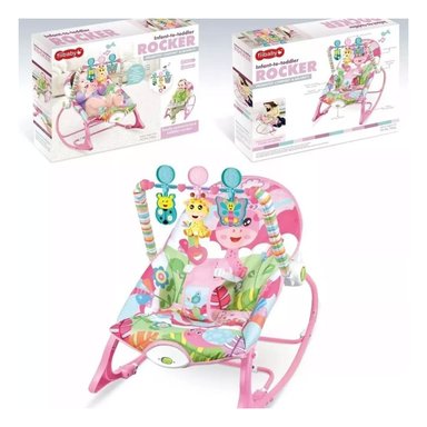 PACK2 BALANCIN RECREATIVO CON DISENO DE MECEDORA ROSADO VIBRATORIA EDUCATIVO Y+REGALO STICKER - 5