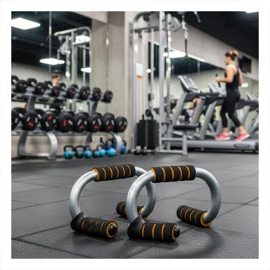 PACK2 ACCESORIO MUSCULAR PUSH UP EN FORMA DE S NARANJA CON APOYO ESTABLE - 2