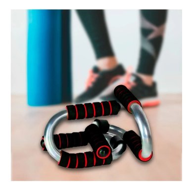SISTEMA DEPORTIVO EN FORMA DE S ROJO PARA CALISTENIA EN CASA Y+REGALO STICKER - 5