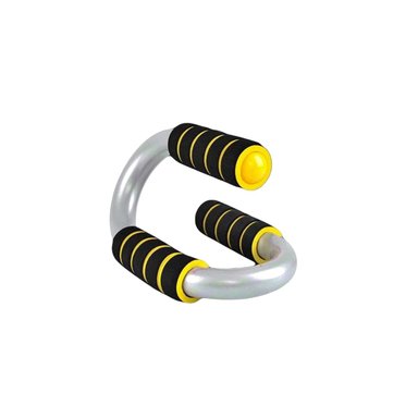 PACK2 SET DEPORTIVO PUSH UP EN FORMA DE S AMARILLO CON SOPORTE REFORZADO Y+REGALO STICKER - 2