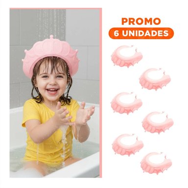 PACK6 DEFENSA DE DUCHA AJUSTABLE PARA NINOS ROSADO MOL 2 FLEXIBLE - 1