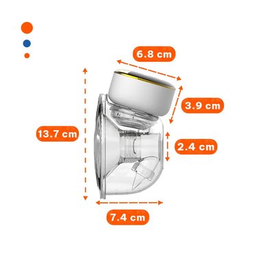 BOMBA PORTATIL ELECTRICA LECHE DORADO FACIL Y LIGERA PARA USO DIARIO Y+REGALO STICKER - 4