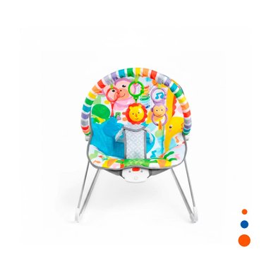 SILLA MECEDORA PARA DESCANSO SEGURO DEL BEBE MULTICOLOR MONITO Y+REGALO STICKER - 3