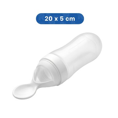 PACK6 CHUPO CON CUCHARA CON TAPA HERMETICA Y LIMPIEZA RAPIDA BLANCO - 4