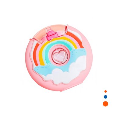 ENVASE PARA BEBIDAS CIRCULAR FUCSIA 14X5CM LIGERO Y RESISTENTE Y+REGALO STICKER - 3