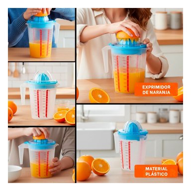 PACK6 HERRAMIENTA FUNCIONAL PARA PREPARAR JUGO CASERO CELESTE Y+PAPEL REGALO - 3
