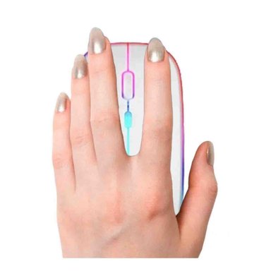 PACK2 CONTROL DE CURSOR BLANCO PARA MANEJO ESTABLE EN LAPTOP PERSONAL Y+REGALO STICKER - 2