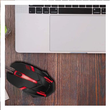 PACK12 APUNTADOR GAMER CON LUCES LED Y ESTILO MODERNO PARA NAVEGACION EN PC - 2