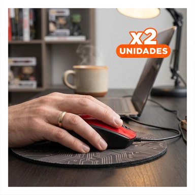 PACK2 CONTROL ROJO INALAMBRICO PARA JUEGOS CON ERGONOMICO Y PRECISIÓN ALTA Y+REGALO STICKER - 1