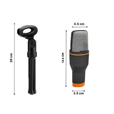 PACK2 SISTEMA DE AUDIO PARA PC CON TRIPODE NEGRO PARA PODCAST Y REUNIONES Y+PAPEL REGALO - 4