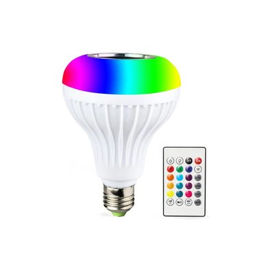 PACK2 FARO LED MUSICAL BLUETOOTH CON LUCES COLORIDAS Y SONIDO INTEGRADO Y+REGALO STICKER - 2