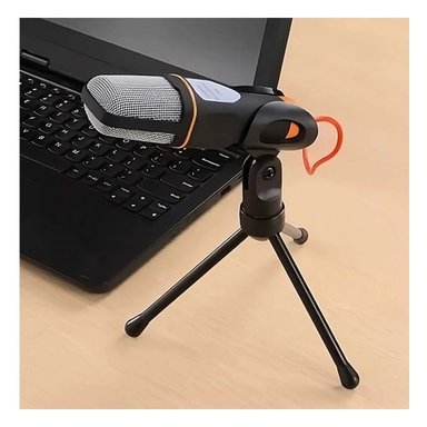 PACK6 COMPONENTE DE AUDIO PARA PC CON TRIPODE NEGRO PARA REUNIONES Y+REGALO STICKER - 5