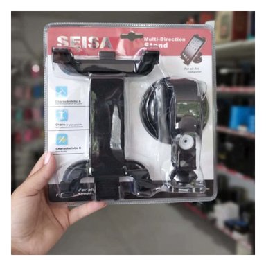 PACK6 MONTURA PORTATIL PARA TABLET GIRATORIO 360 NEGRO MODERNA ESTABLE Y SEGURA - 5
