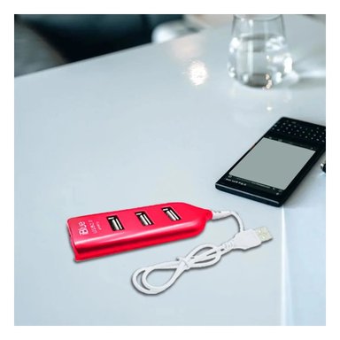 PACK2 CAJA ALTA VELOCIDAD USB 4 PUERTOS FUSCIA FACIL DE TRANSPORTAR Y FUNCIONAL - 3