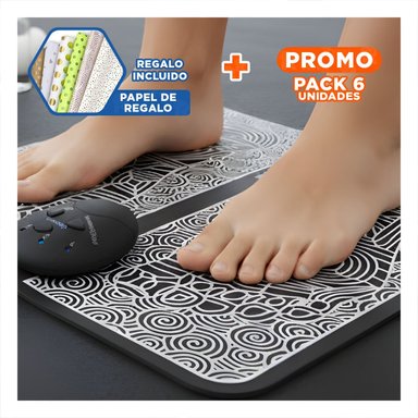 PACK6 HERRAMIENTA ELECTRICA DE PIES NEGRO LIGERA Y FUNCIONAL SIEMPRE Y+PAPEL REGALO - 1