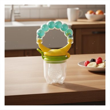 PACK4 SUCCIONADOR TIPO ALIMENTADOR INFANTIL EN COLOR VERDE AGUA CON BOLITAS Y+REGALO STICKER - 5